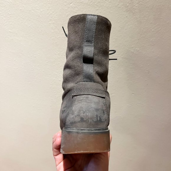 Grey Waterproof Fold-Down Boots - Leather - Timberland - Size 9 Women’s - Picture 7 of 12